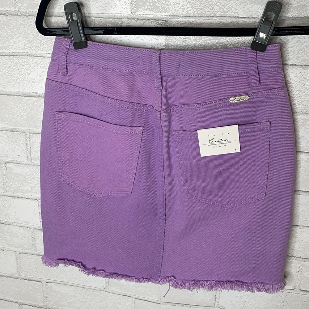 NWT KanCan PV Color Block Mini Skirt